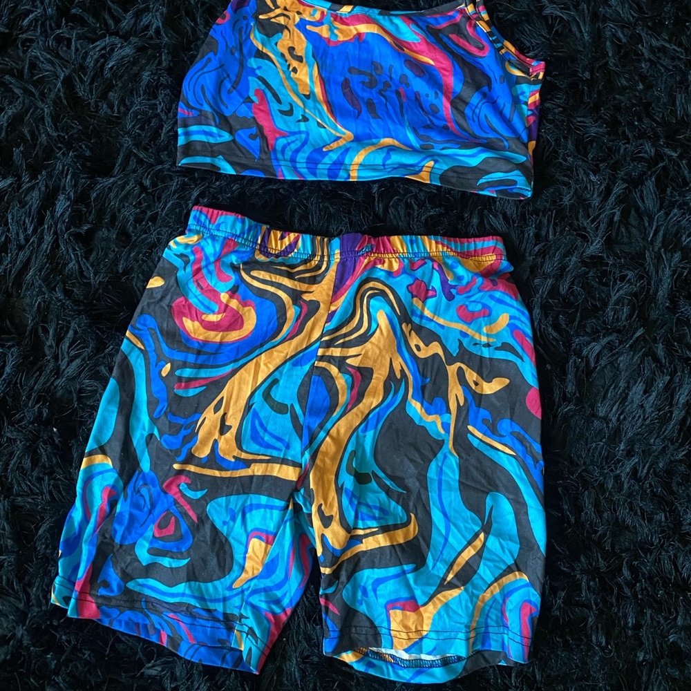 Y2K shorts set